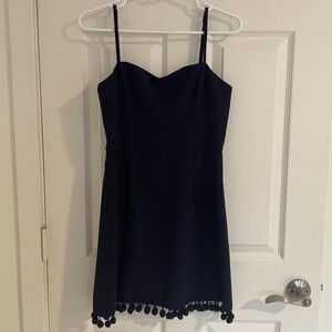 French Connection Mini Dress with Pom Pom Size 6